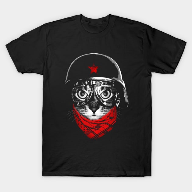 Pilot Cat T-Shirt by clingcling